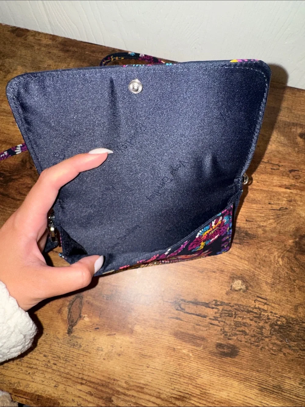 Vera Bradley Black Floral Quilted Crossbody